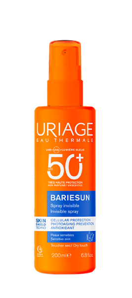 Uriage Bariésun Spray Invisible Non Parfumé SPF50+ 200 ml — flacon spray